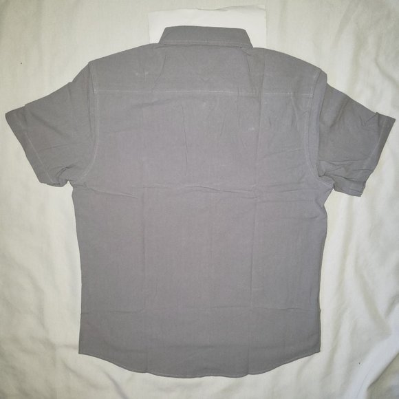 COOFANDY Men's Regular-Fit Short-Sleeve Cotton Linen Shirt Casual Button-Down - Picture 9 of 12